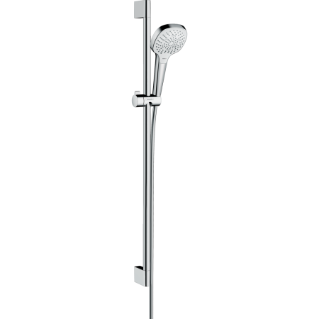 Душевой гарнитур hansgrohe Croma Select E 110 3jet Multi со штангой 90 см 26590400/U, белый/хром, уцененный товар