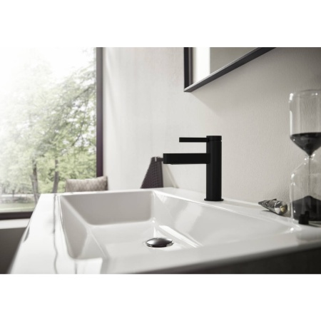 Смеситель для раковины hansgrohe Finoris 110, 76020670/U, матовый черный, уцененный товар