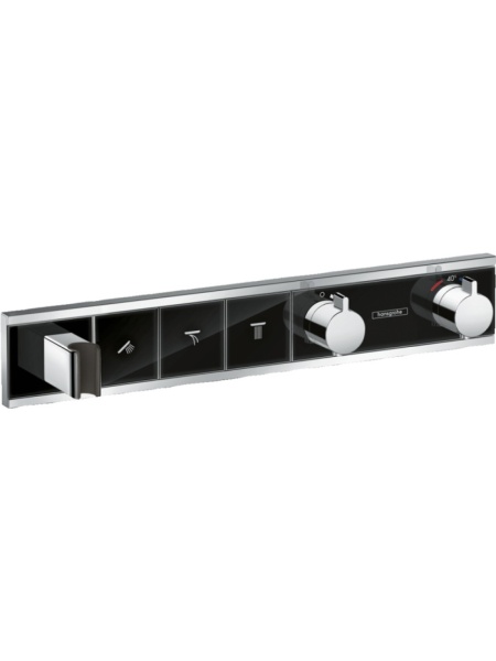 Hansgrohe 15356600S Set HG RainSelect термостатический смеситель для душа (15356600+15311180) черный/хром