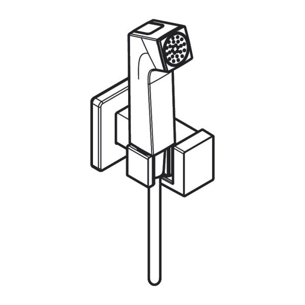 Hansgrohe Гигиенический душ E 1 jet EcoSmart+ со смесителем черный матовый 29233670