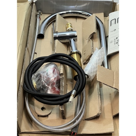 Смеситель для кухонной мойки hansgrohe Talis M54 210, с вытяжным душем 2jet 72800000/U, хром, уцененный товар