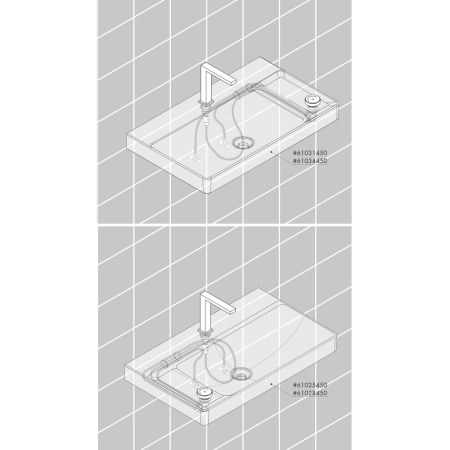 Смеситель для раковины hansgrohe Tecturis E 150 CoolStart EcoSmart+, с донным клапаном, 73053000, хром