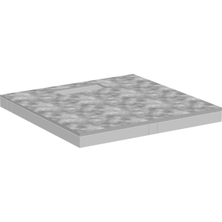 Душевой элемент hansgrohe RainDrain Board 1000/1000 со скрытой частью для трапа, под облицовку плиткой