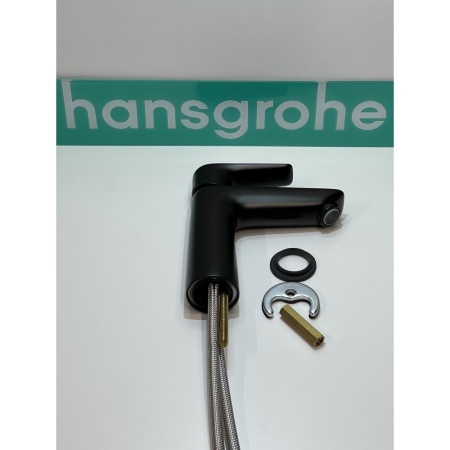 Смеситель для раковины hansgrohe Talis E 110, 71712670/U, матовый черный, уцененный товар