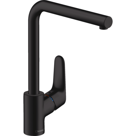 Смеситель для кухонной мойки hansgrohe Focus M41 280, 31817670/U1, матовый черный, уцененный товар