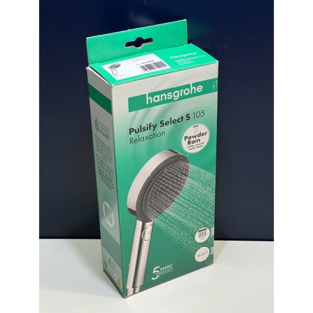 Ручной душ hansgrohe Pulsify Select S 105 3jet Relaxation 24110000/U5, хром, уцененный товар