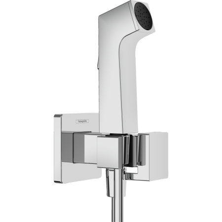 Гигиенический душ hansgrohe 1jet E с запорным вентилем, держателем и шлангом 125 см 29233000/U, хром, уцененный товар