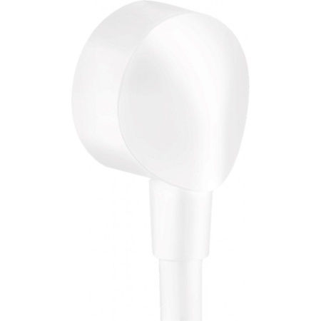Шланговое подсоединение hansgrohe Fixfit E без клапана обратного тока воды 27454700, матовый белый